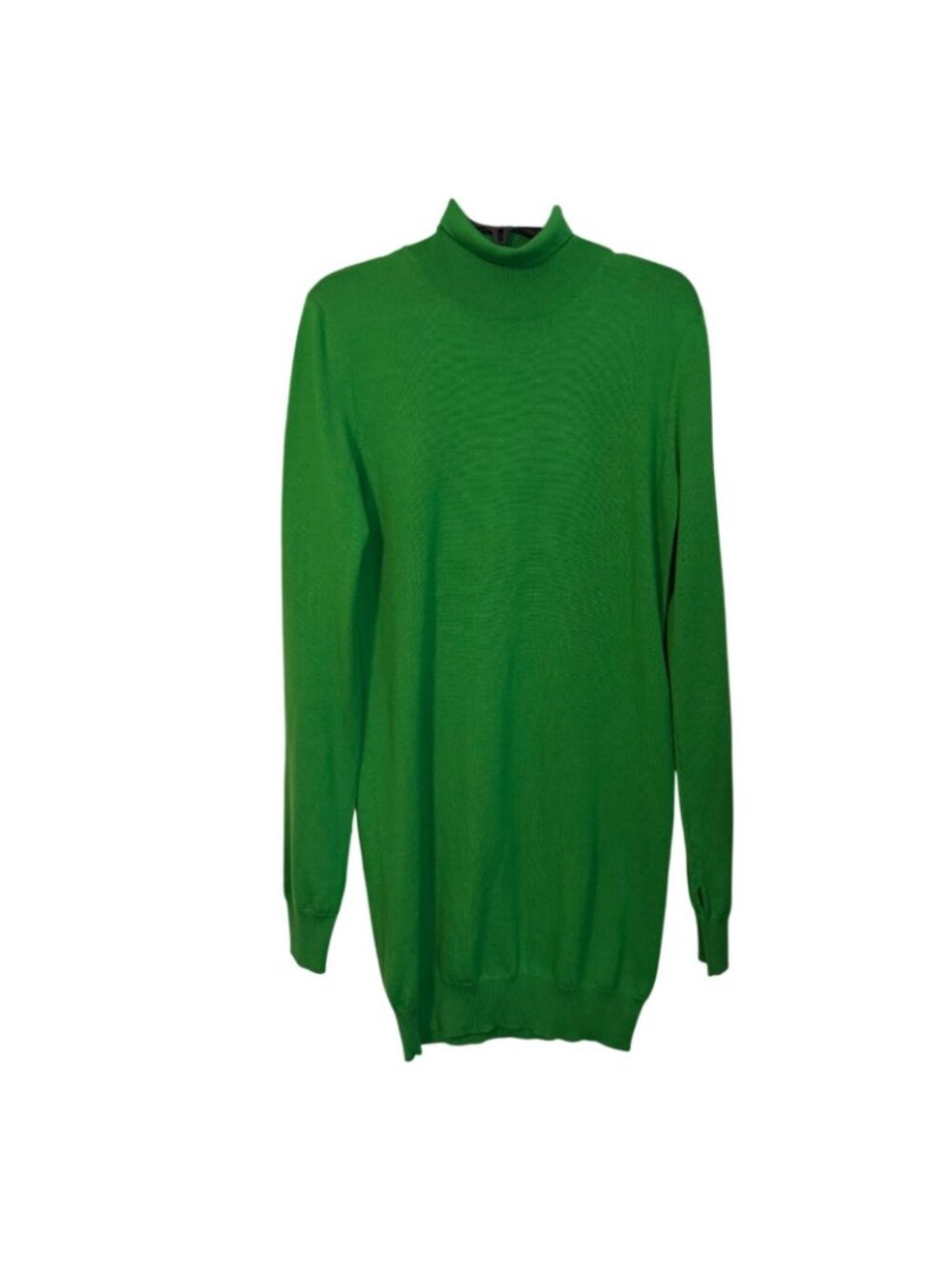 Stella McCartney Green Wool Long Sleeve Turtleneck Sweater Dress Size 8 Dress. - Picture 3 of 12